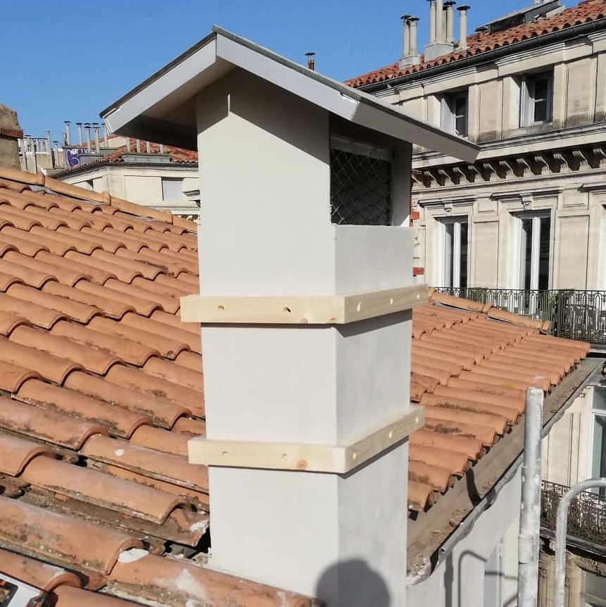 Bardage de cheminée
